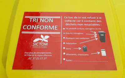 Refus des bacs de tri Refus des bacs de tri